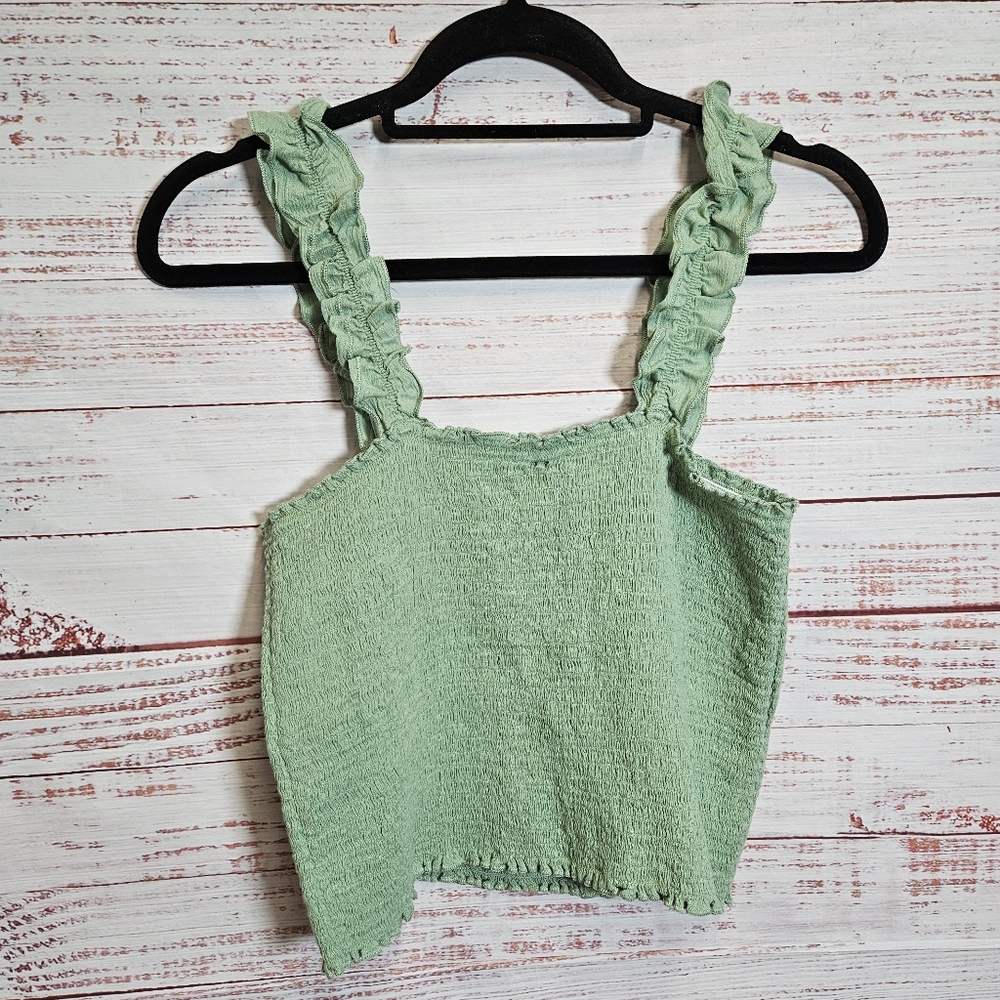 NWT Aerie smocked crop top